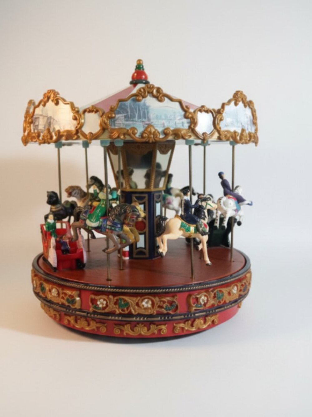 Mr Christmas Winter Wonderland Carousel Animated Music Box 35 Songs Works - Picture 4 of 11
